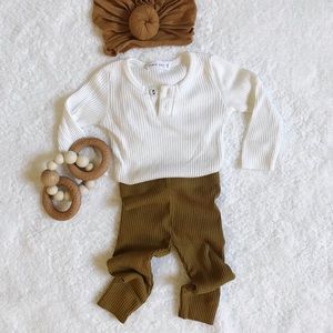 Jamie Kay NB ribbed legging in GOLDEN